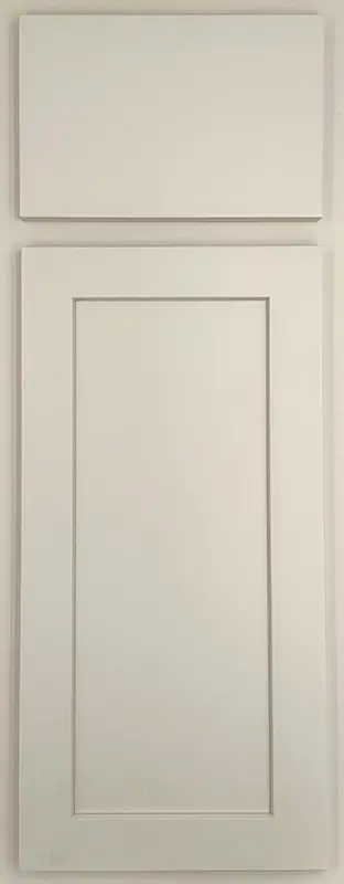 Framed cabinets in Linen