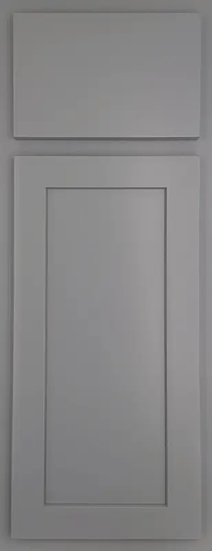 Framed cabinets in Pebble